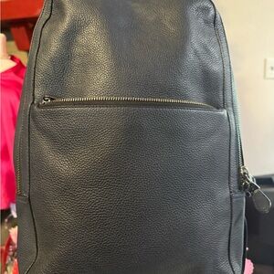 Coach Dark Leather Men's Backpack